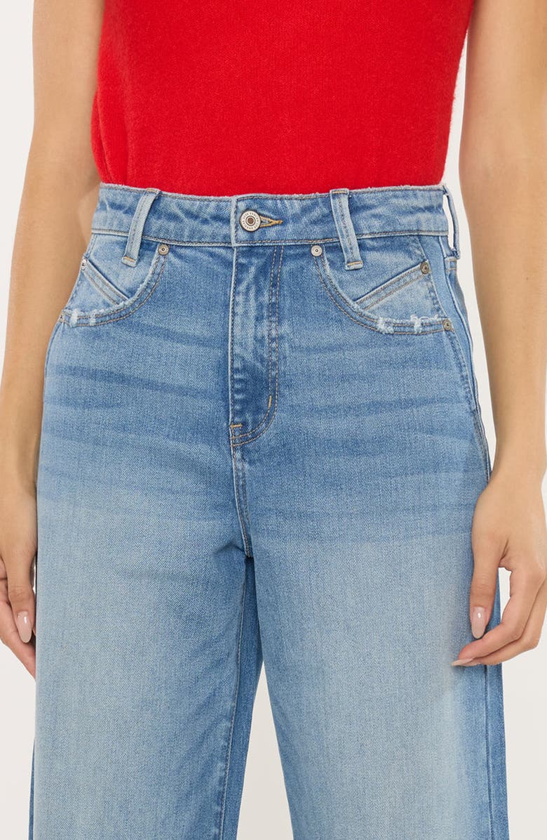 KanCan Becca Ultra High Rise Wide Leg Trouser, Alternate, color, Medium Dark