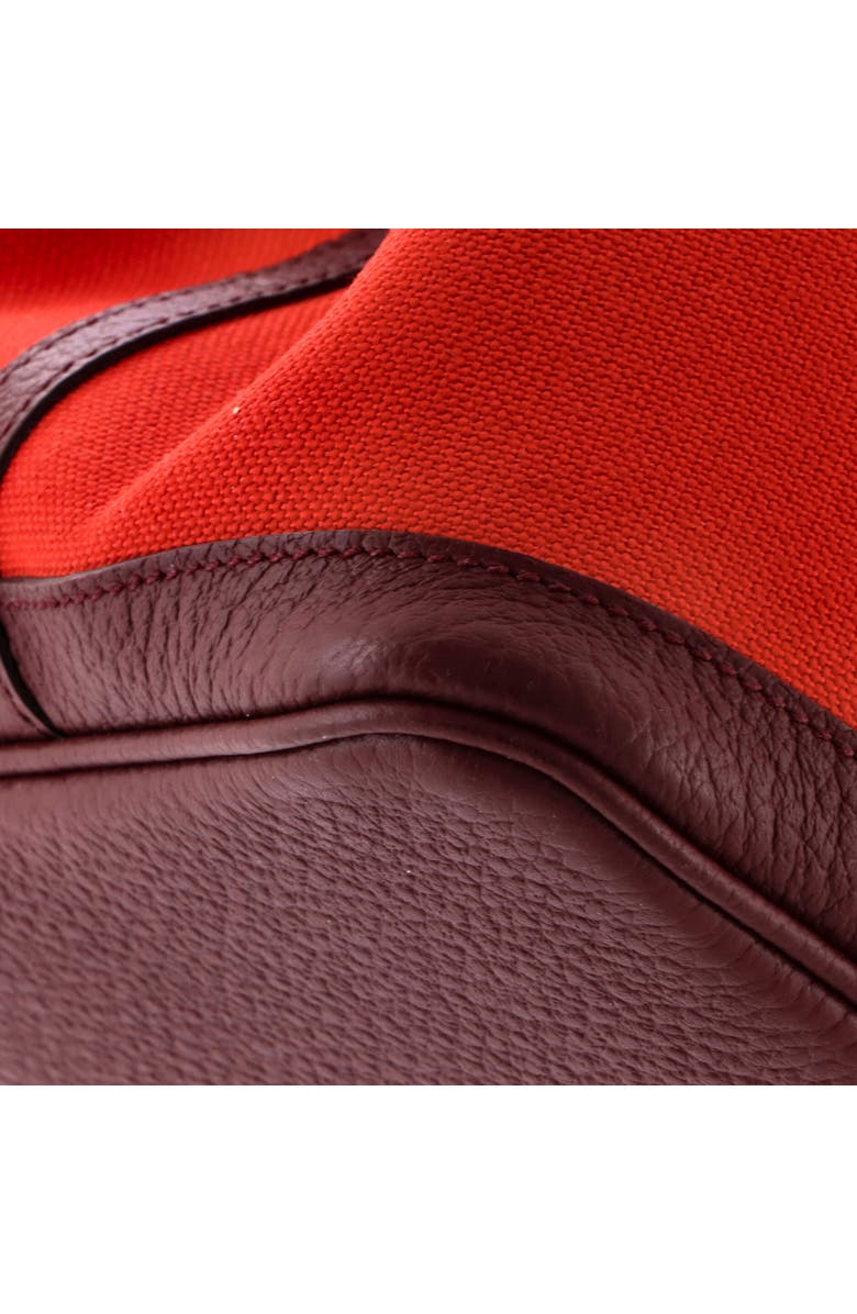 Pre-Owned Hermes Garden Party Tote Toile and Leather 36, Alternate, color, Bordeaux