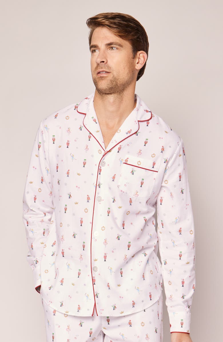 Petite Plume Nutcracker Cotton Pajamas, Alternate, color, 