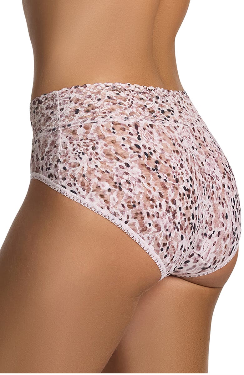Hanky Panky Print Lace Briefs, Alternate, color, Unconventional