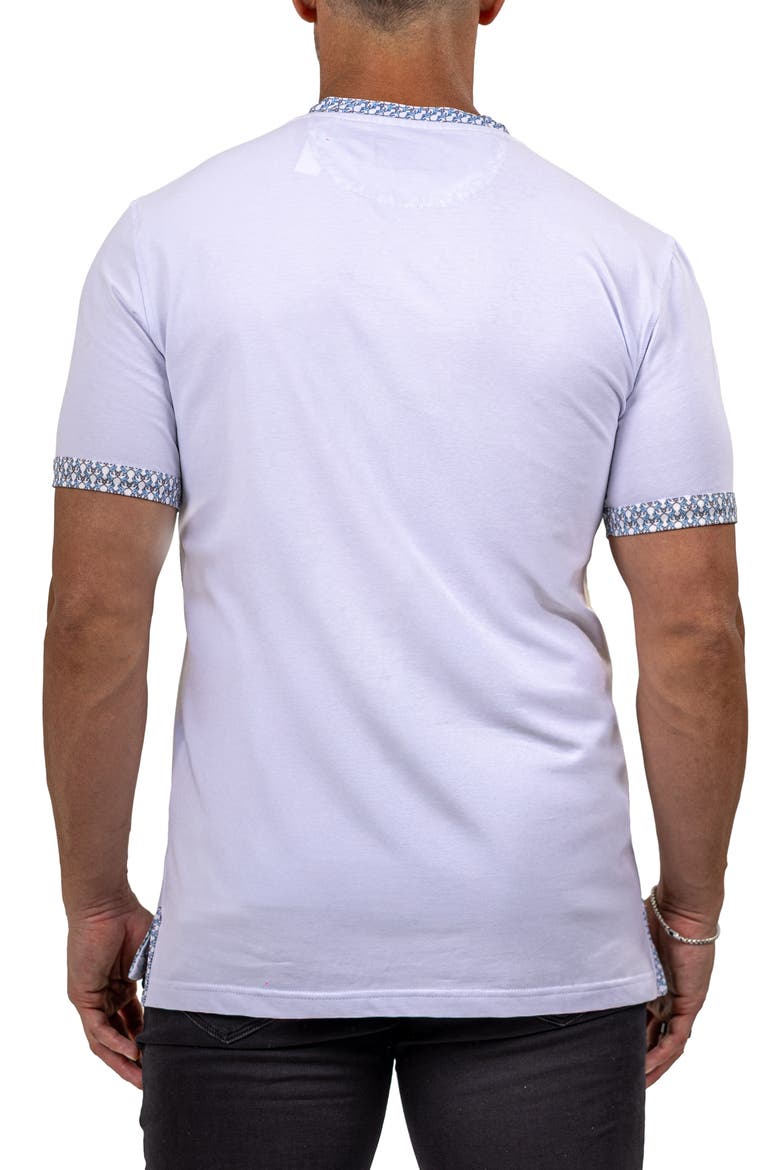 Edison Marthyr0001 White Cotton V-Neck T-Shirt, Alternate, color, WHITE