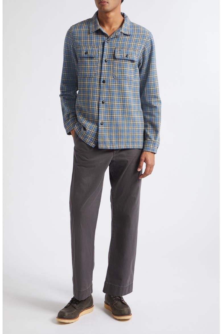 Matlock Plaid Cotton Button-Up Shirt, Alternate, color, RL-811 BLUE/ GREY