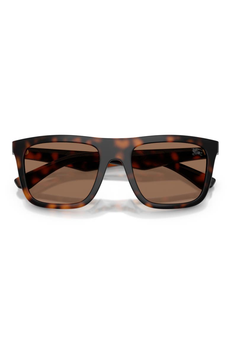 55mm Square Sunglasses, Alternate, color, DARK HAVANA