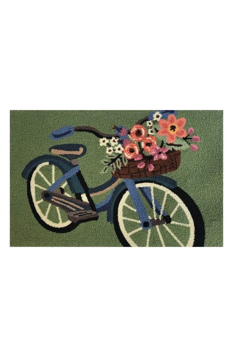 Blossom Bike Fern Indoor/Outdoor Doormat