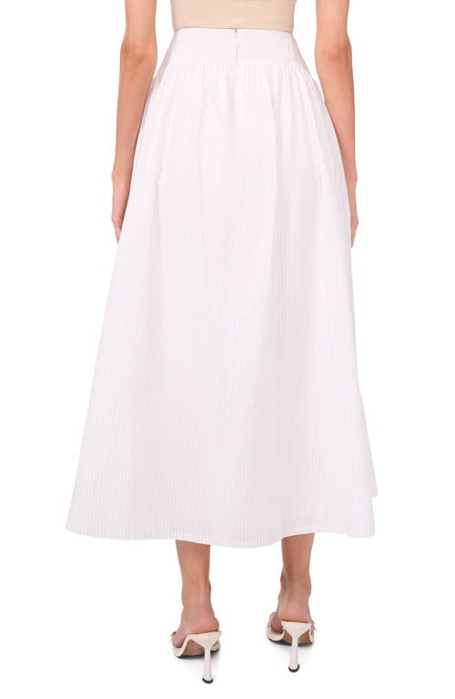 Parker The Julianne Pinstripe Maxi Skirt In Lucent White