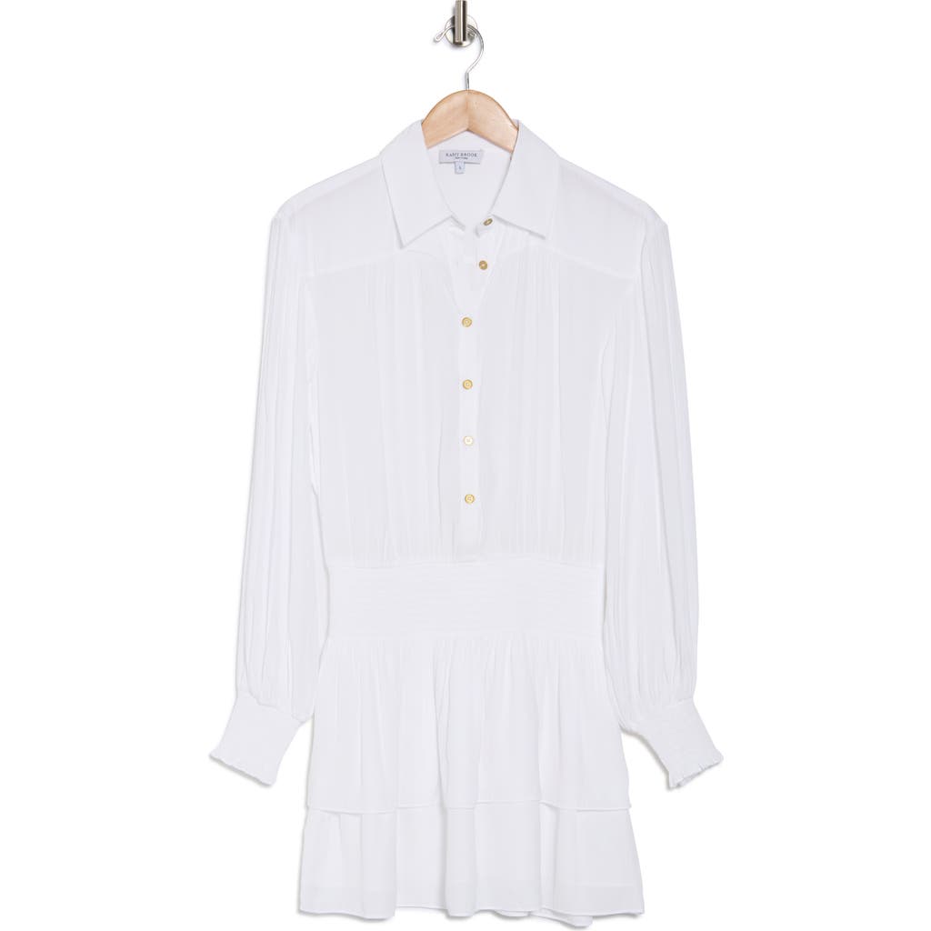 Ramy Brook Lynnette Long Sleeve Dress In Ivory