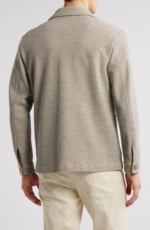 Hugo Boss Boss Carper Cotton Blend Jacket In Light Beige