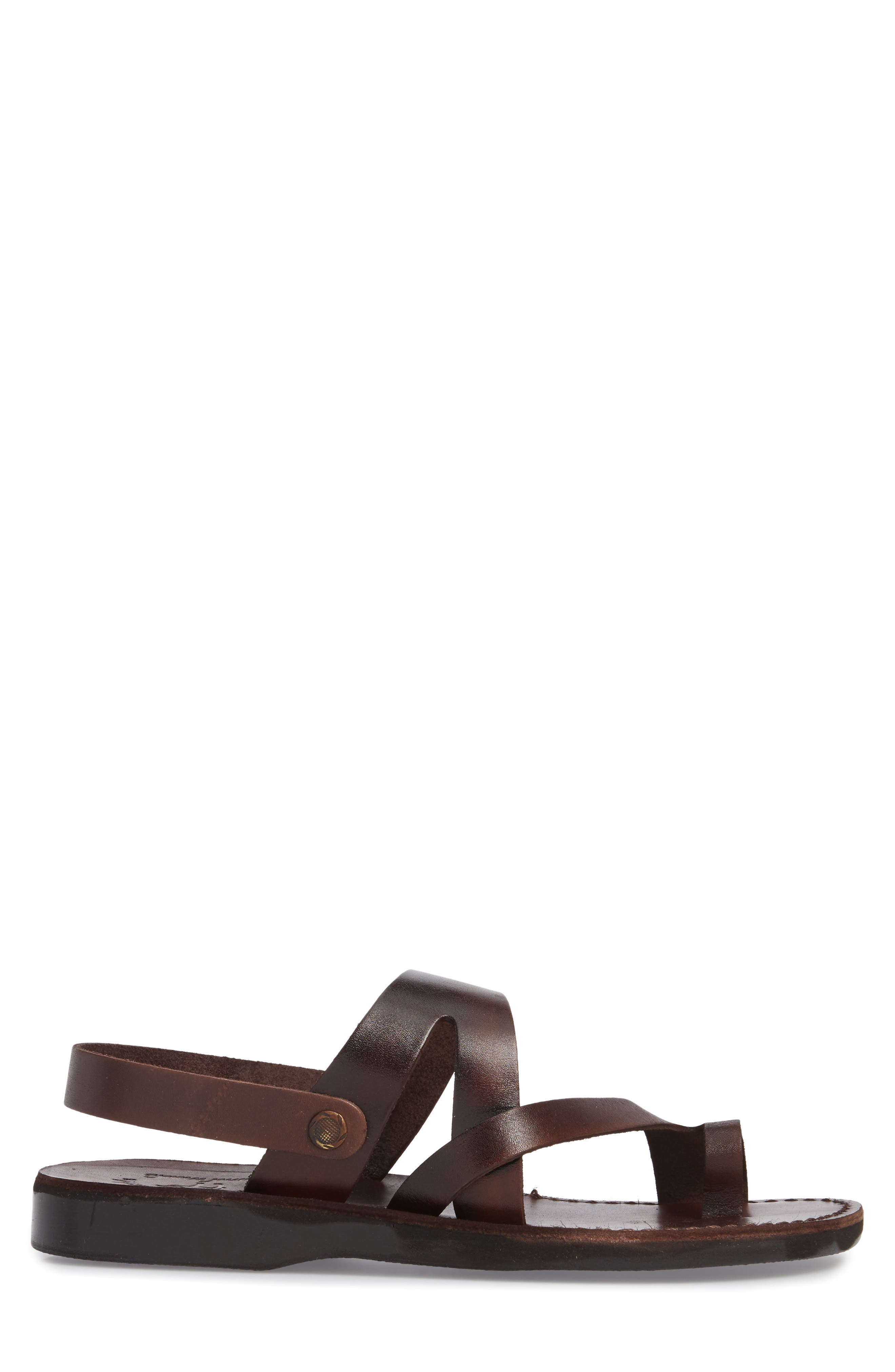 Benjamin Sandal, Alternate, color, BROWN LEATHER