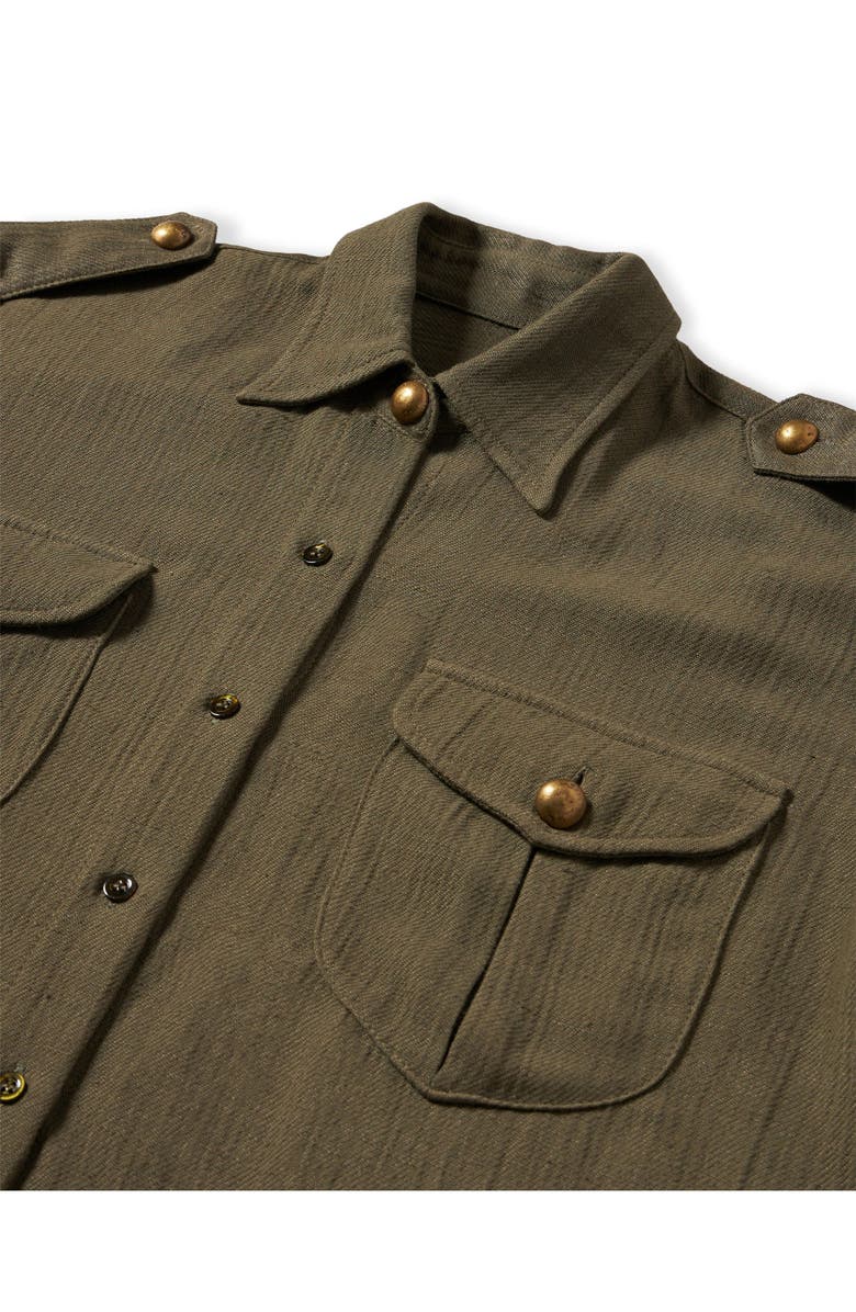 Fortela Sahariana Linen Blend Shirt, Alternate, color, Beige