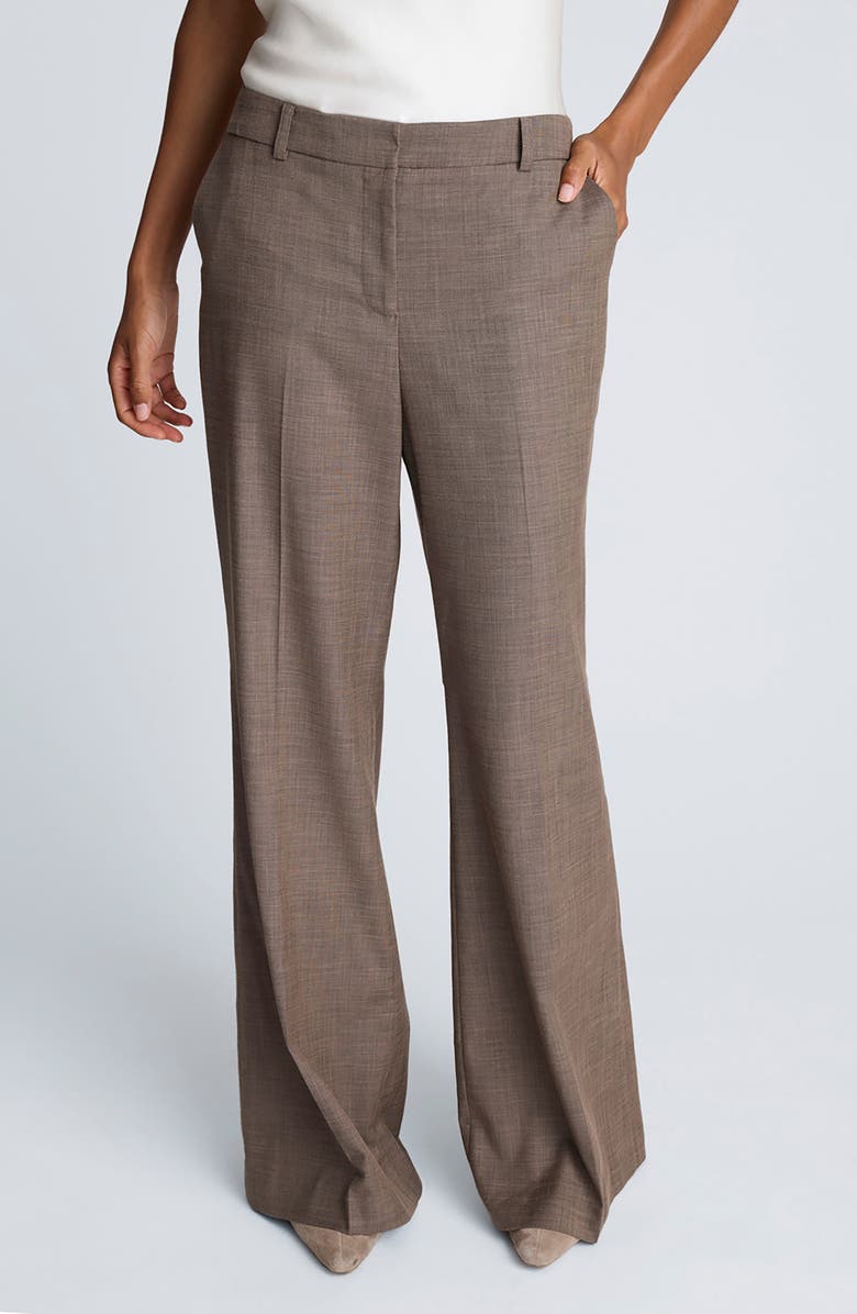Kenneth Cole Flare Pants, Main, color, Camilla Brown