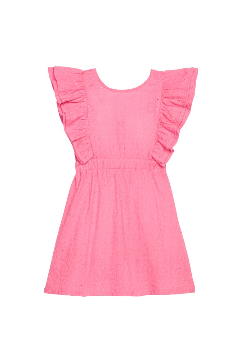 Kids' Embroidered Sadie Dress, Main, color, Taffy Pink Embroidery