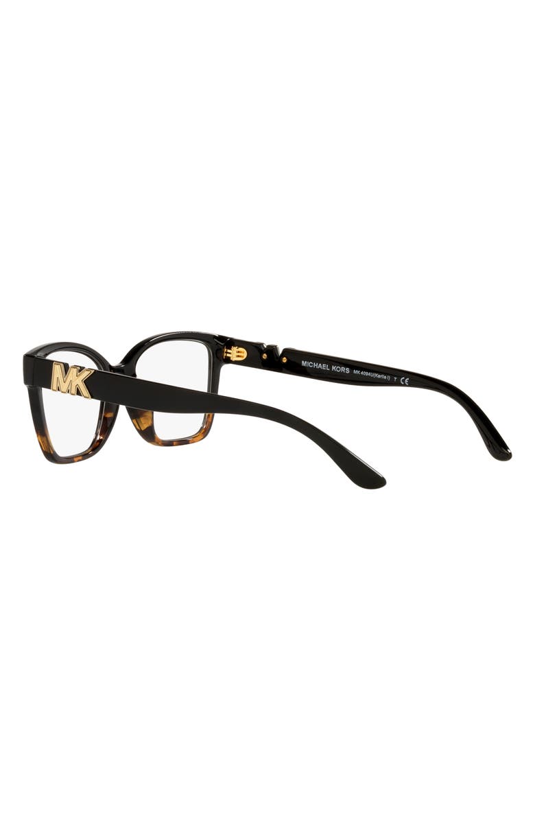 Michael Kors Karlie I 51mm Square Optical Glasses, Alternate, color, Dark Tort