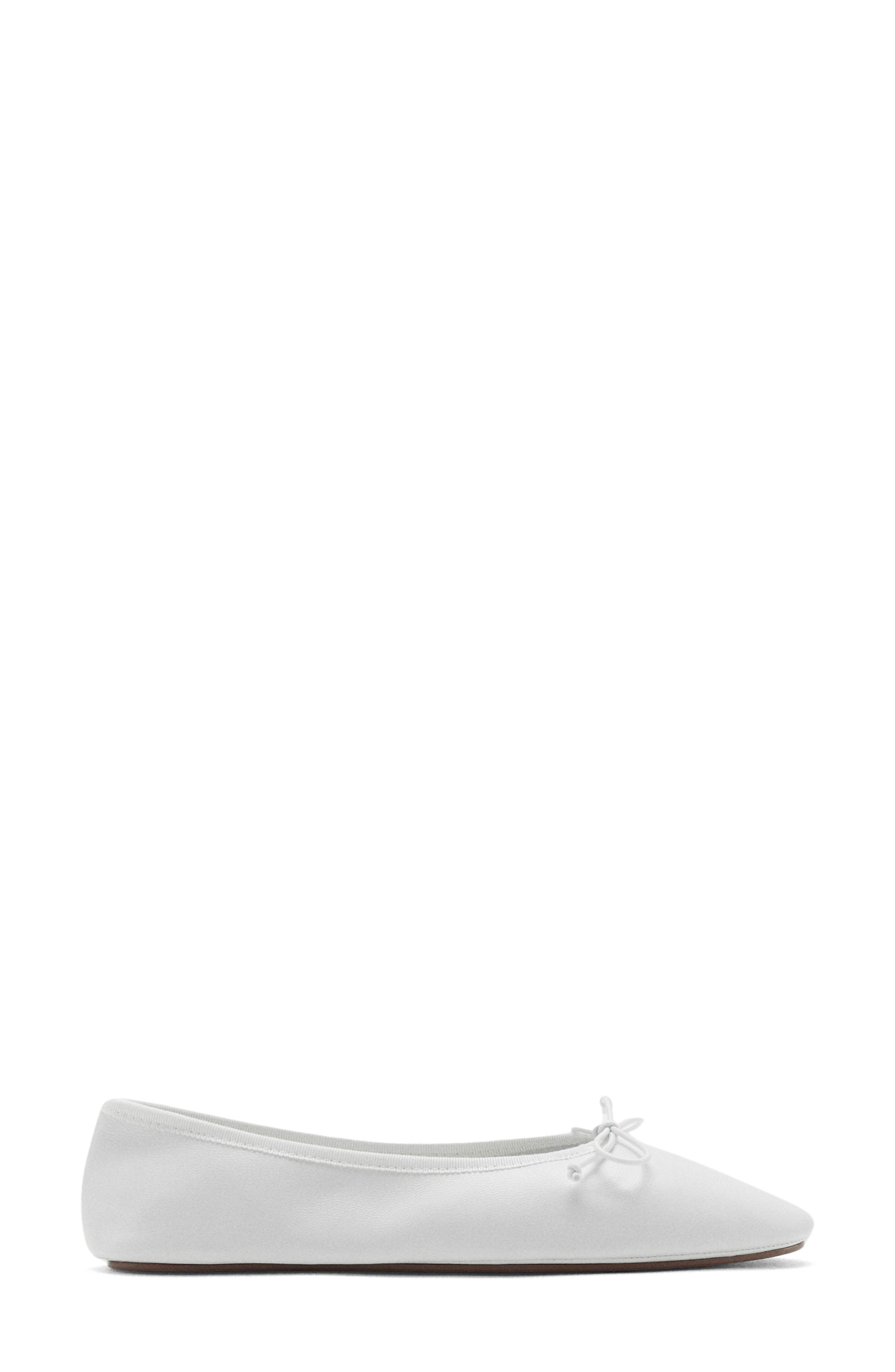 Ballet Flat, Alternate, color, WHITE