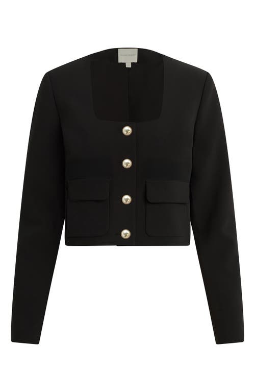 Favorite Daughter The Laura Crop Jacket In Black
