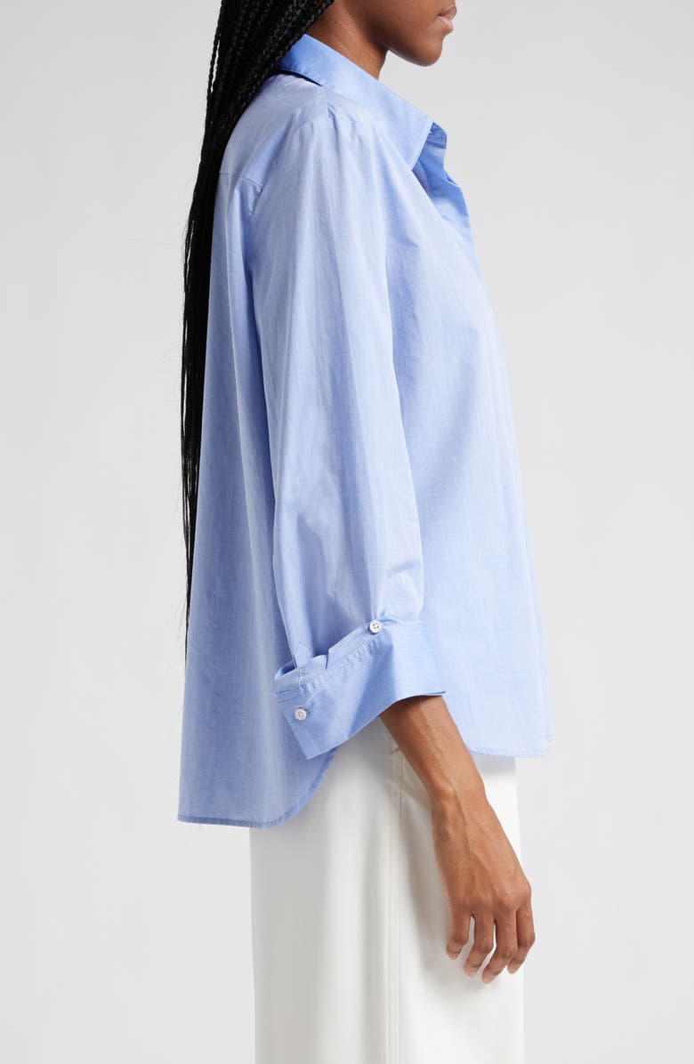 TWP The Boyfriend Oversize Cotton Chambray Shirt, Alternate, color,