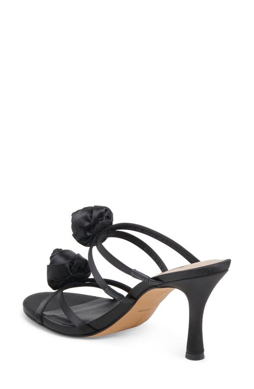 Dolce Vita Linzy Strappy Sandal In Black Satin