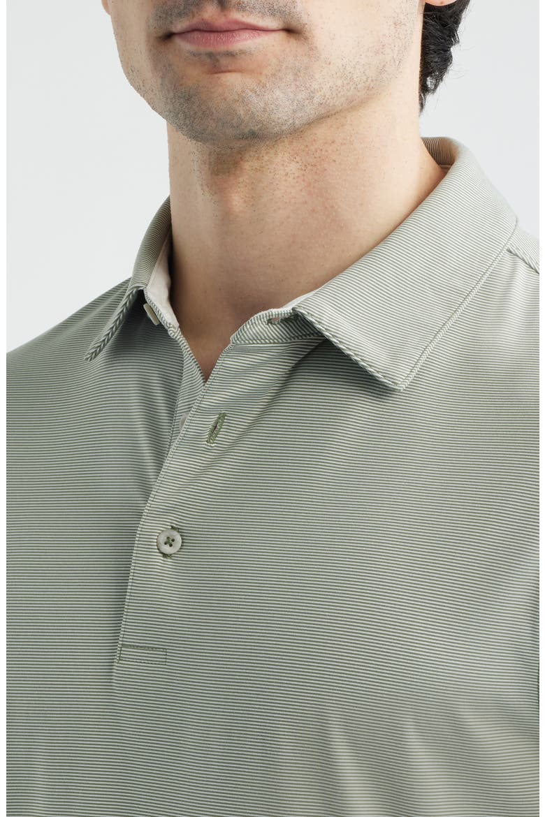 Micro Stripe Polo, Alternate, color, AGAVE