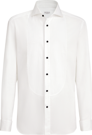 Brunello Cucinelli Tuxedo shirt with pleating