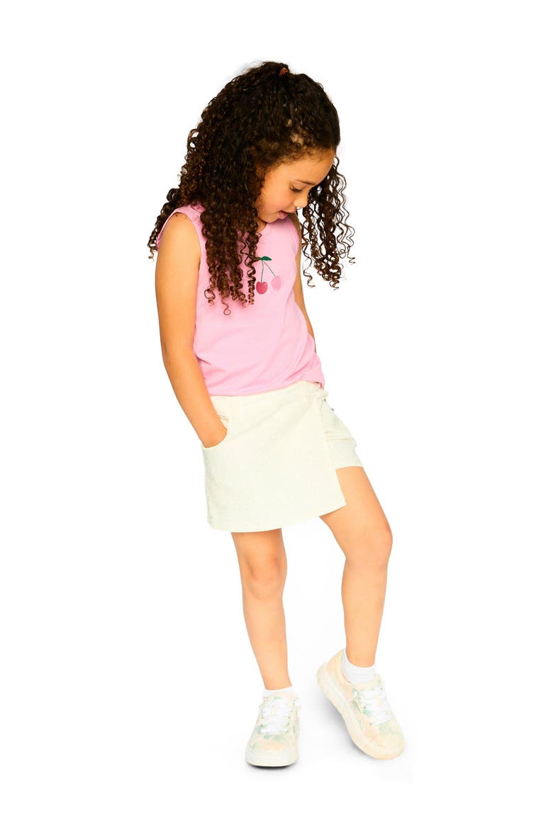Soft Stretch Side Pocket Twill Skort, Alternate, color, White