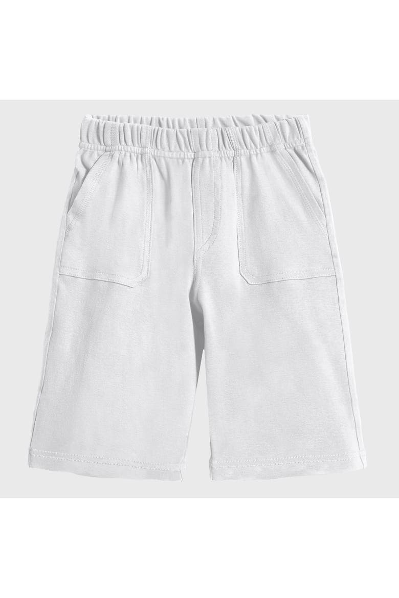 Cotton Jersey Shorts UPF 50+ Soft 3-Pocket, Main, color, White