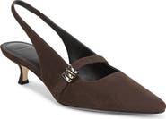 Vince Sonya Kitten Heel Pointed Toe Slingback Sandal