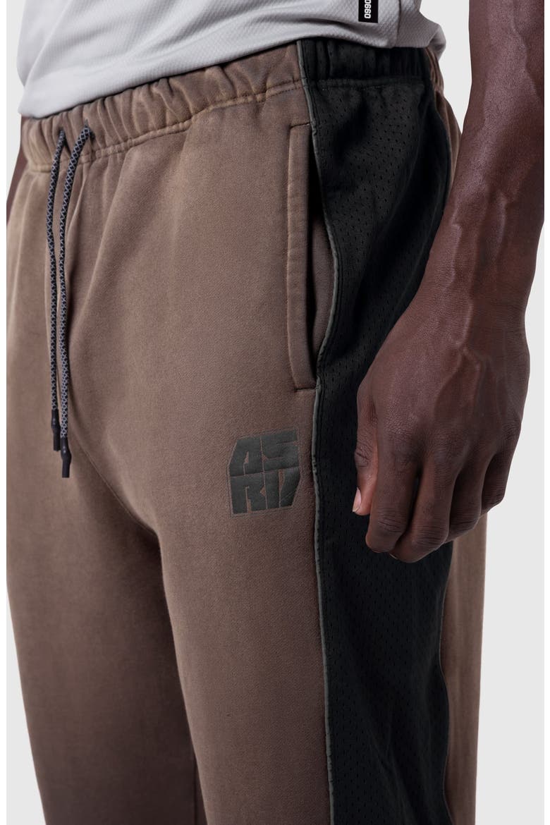 Tech Terry Mesh Panel Sweatpants, Alternate, color, Dark Earth