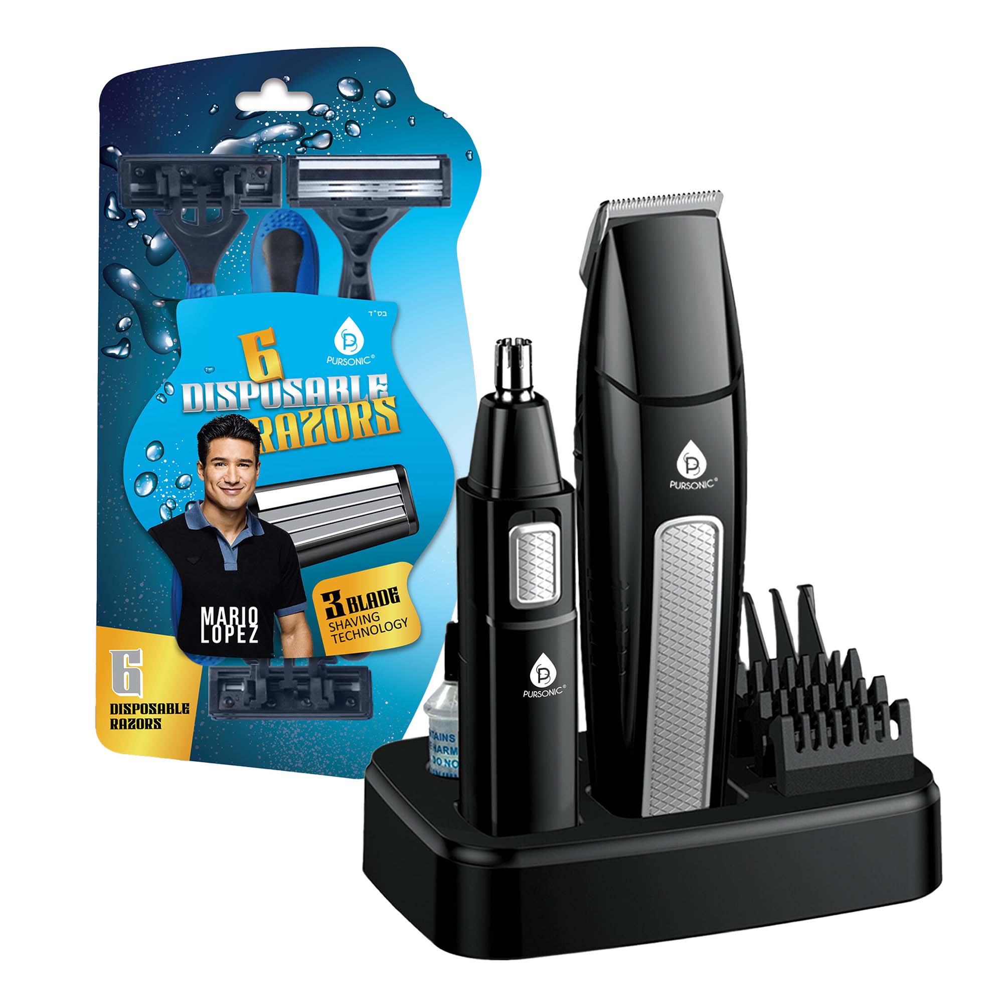 pursonic-mario-lopez-ultimate-grooming-set-10-piece-hair-beard-body