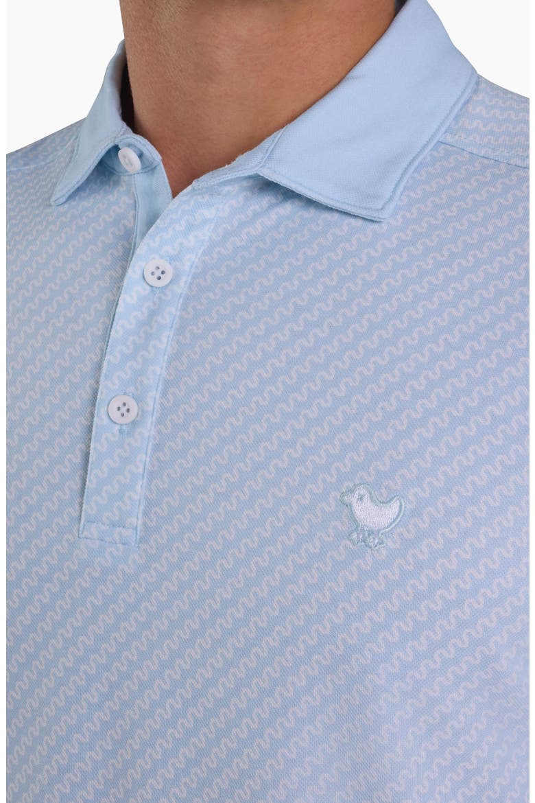 Evolution Ridge Performance Piqué Golf Polo, Alternate, color, BABY BLUE