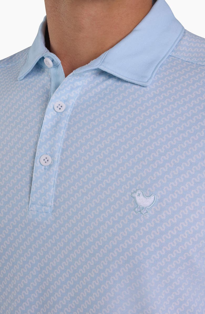 Bad Birdie Evolution Ridge Performance Piqué Golf Polo, Alternate, color, Baby Blue