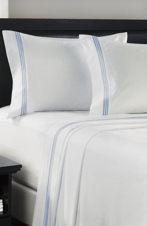 Embroidered Line 3-Piece Sheet Set