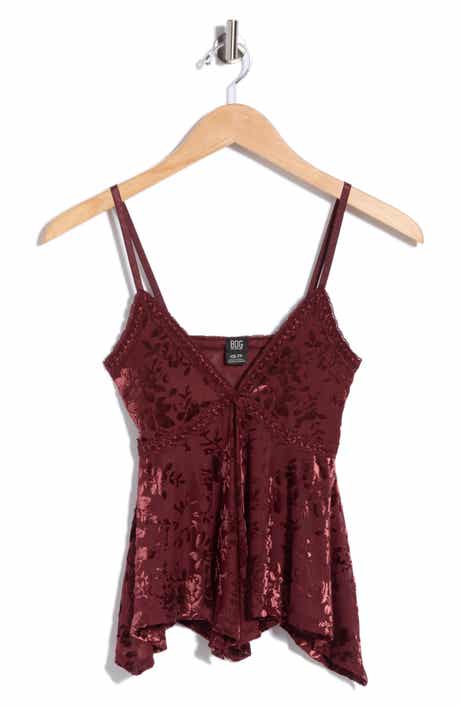 Devoree Floral Burnout Babydoll Top