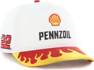 '47 Men's '47 White/Gold Joey Logano Flame Hitch Adjustable Hat