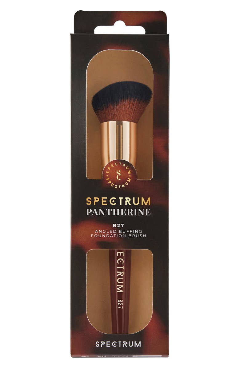 SPECTRUM Pantherine Angled Buffing Foundation Brush, Alternate, color, Brown