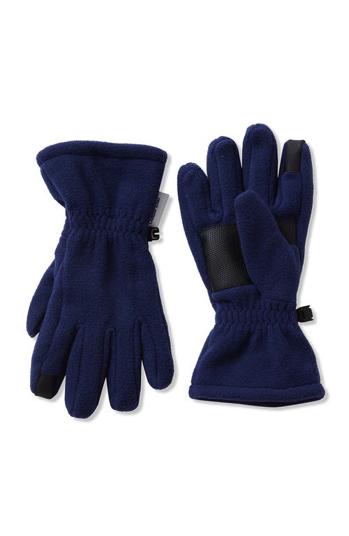 Lands' End Kids Fleece Gloves In Blue