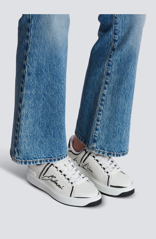 Balmain Zapatillas - Lettera D'amore In White