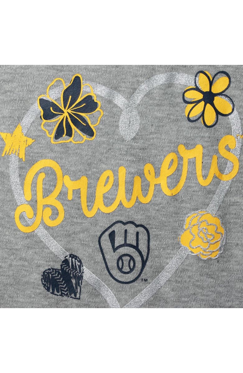 Outerstuff Infant Navy/Gold/Gray Milwaukee Brewers Batter Up 3-Pack Bodysuit Set, Alternate, color, Navy