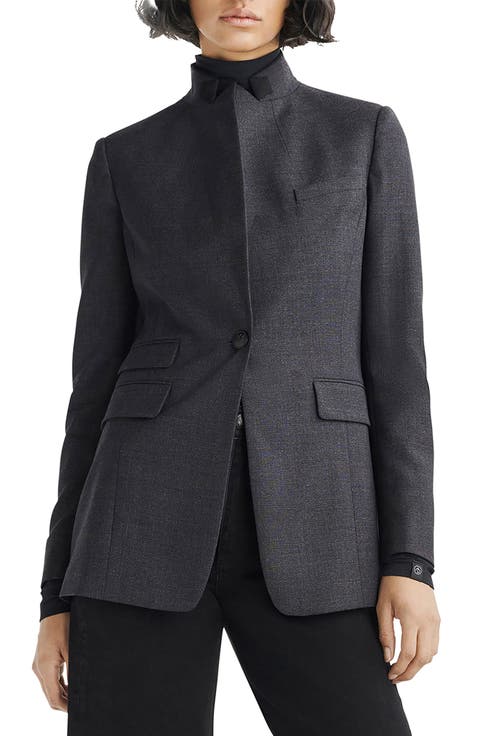 スーツ RAG  BONE Women Suit Jackets WAW23F4020AL20 0 HTHRGRY Gray Rag & bone Blazers for Women | Nordstrom Rack
