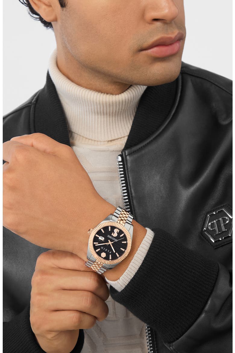 Date Superlative Two-Tone Bracelet Watch, 41mm, Alternate, color, TWO TONE