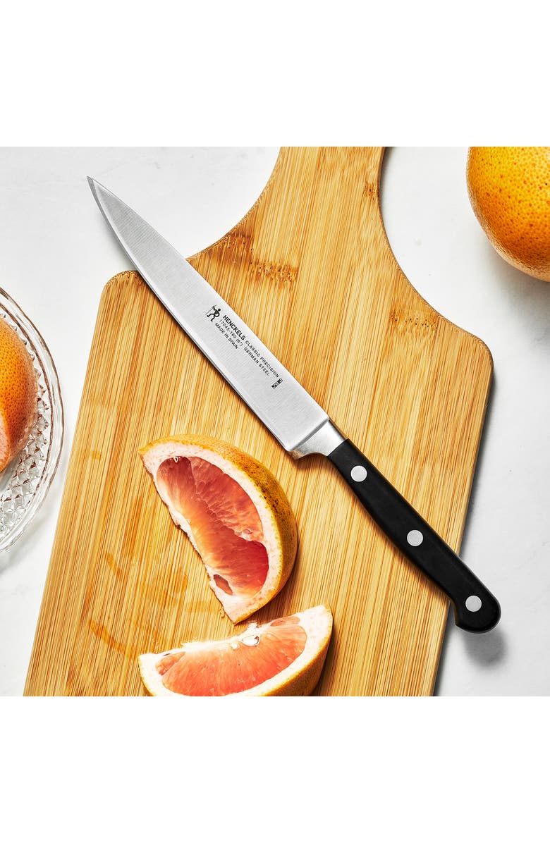 HENCKELS CUTLERY Classic Precision Six-Inch Chef's Knife, Alternate, color, Black