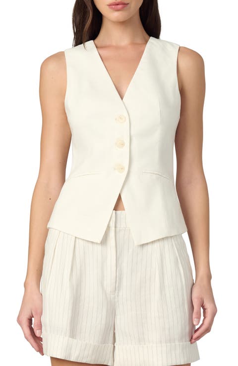 The Maeve Linen Blend Vest
