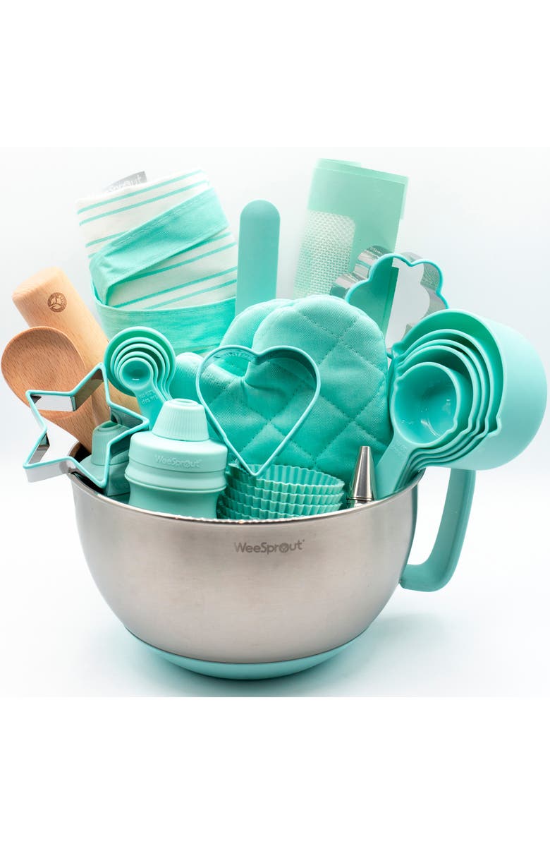 WeeSprout Little Chef Kids Baking Set, 38 Pieces, Main, color, 