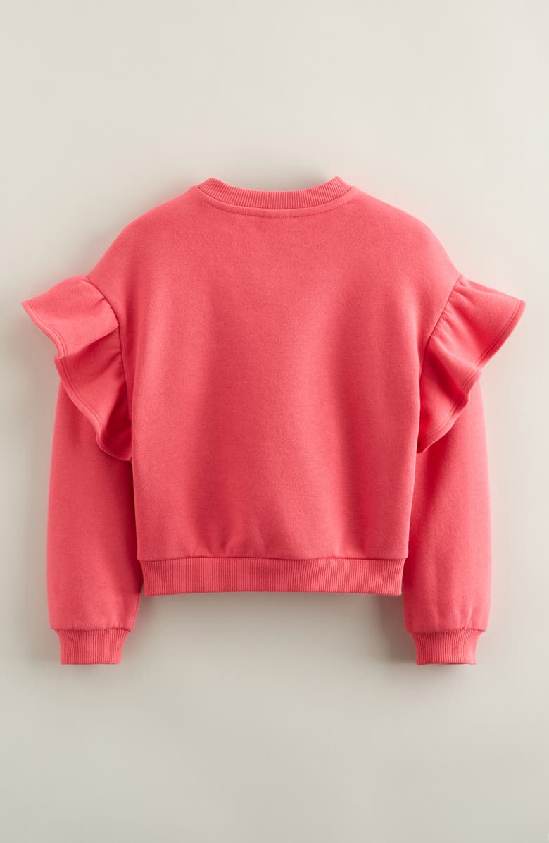 Tucker + Tate Kids' Ruffle Crewneck Sweatshirt, Alternate, color, 