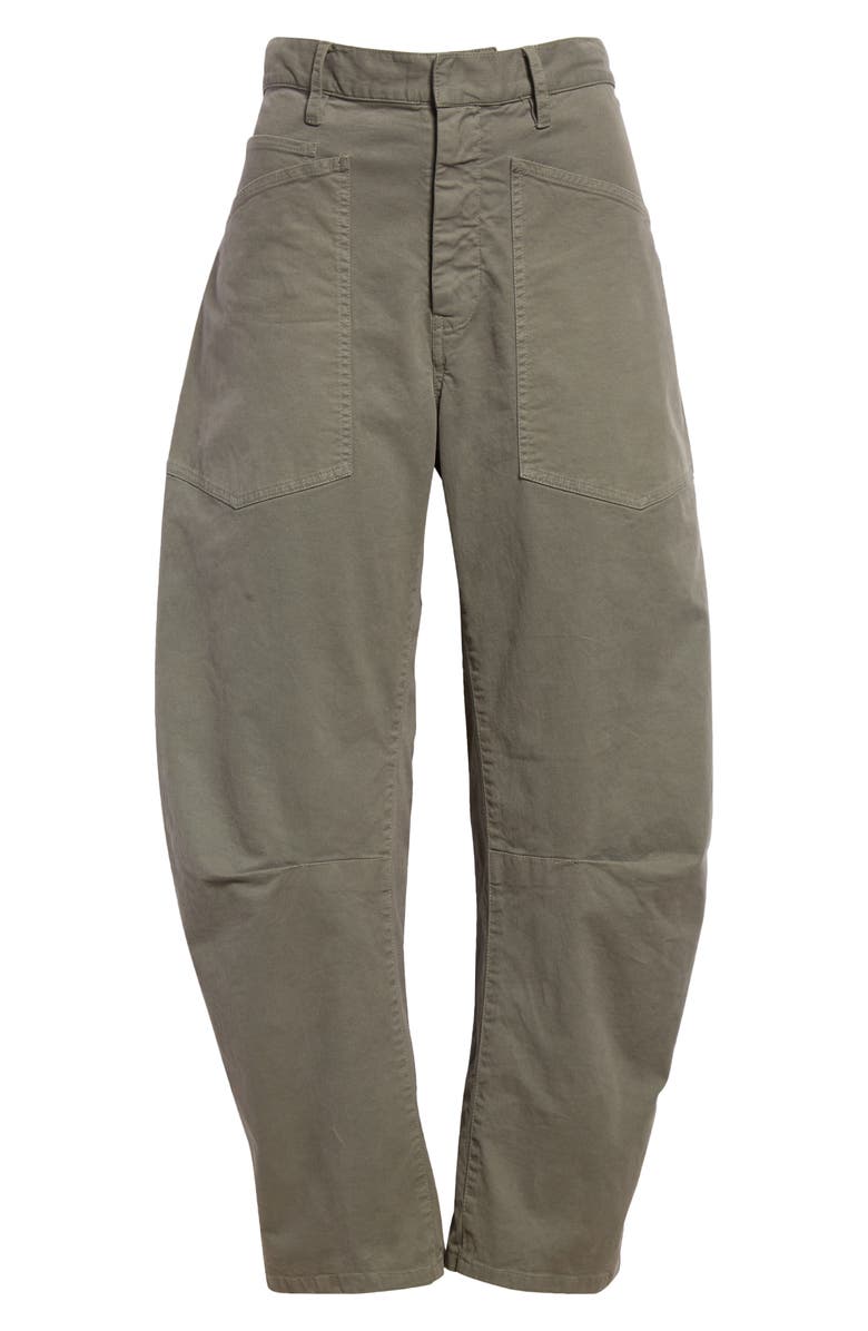 Nili Lotan Shon Crop Stretch Cotton Balloon Pants, Alternate, color, 