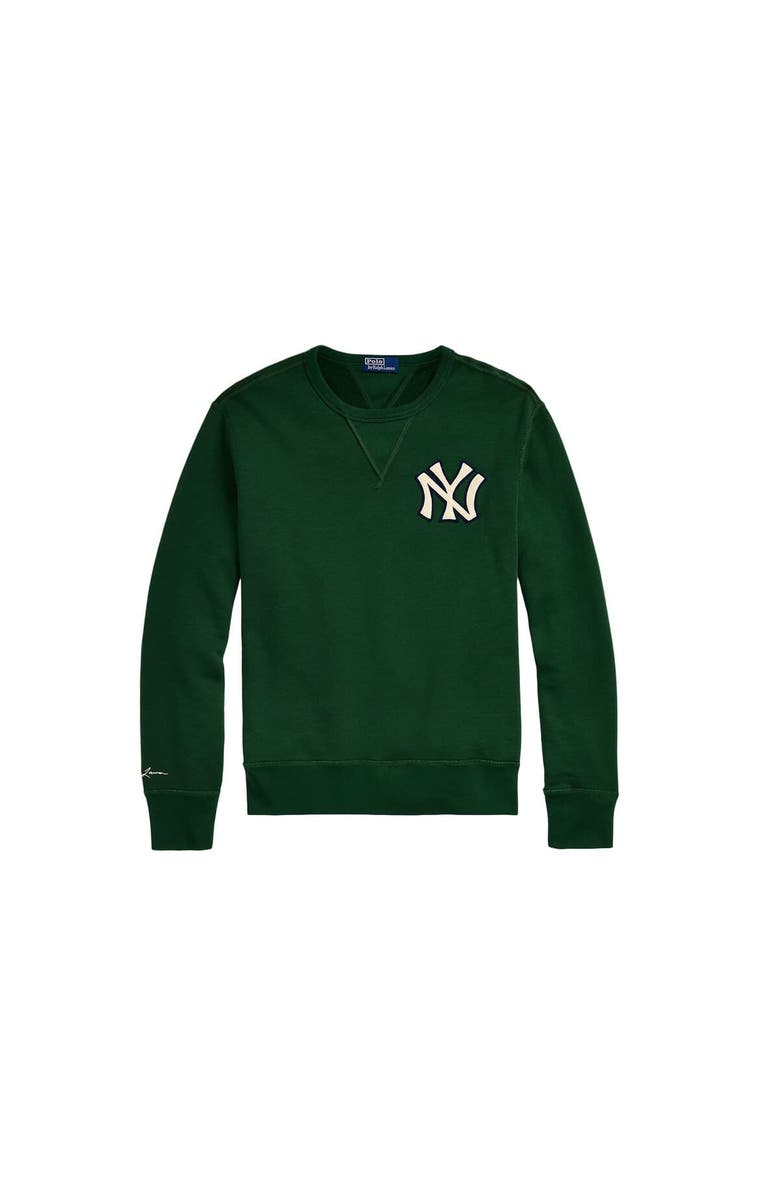 Polo Ralph Lauren Men's Polo Ralph Lauren Green New York Yankees Pullover Sweatshirt, Alternate, color,