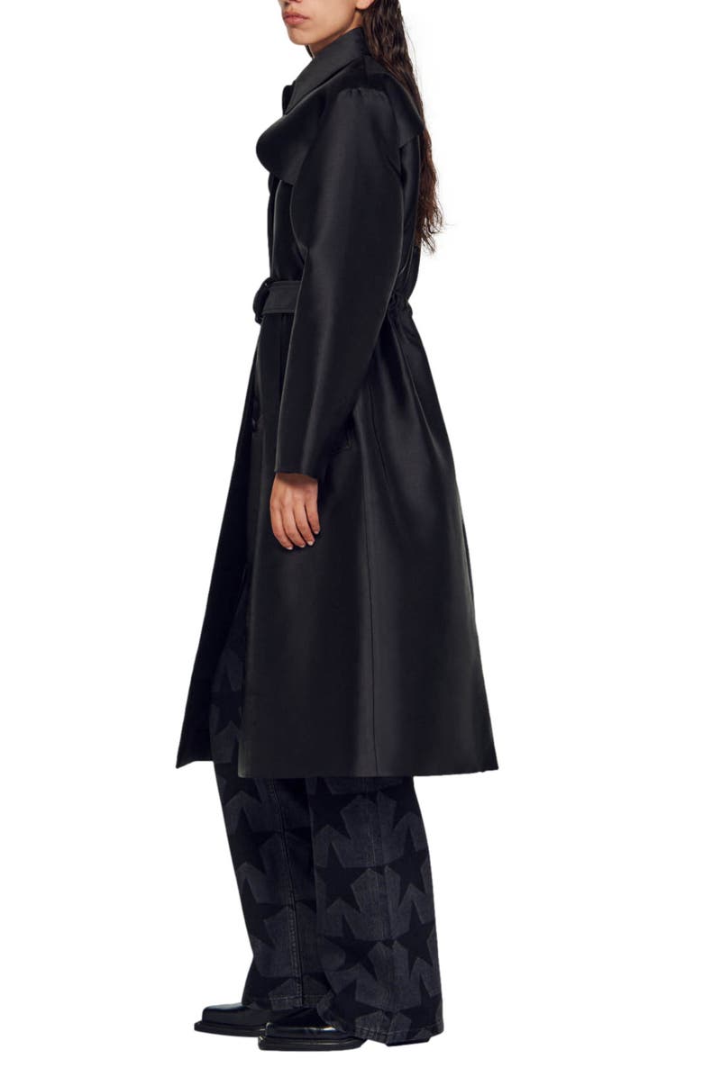SANDRO Trench Coat, Alternate, color, 