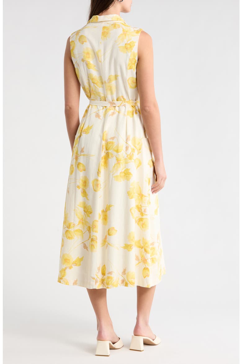 Floral Print Shirtdress, Alternate, color, NEW IVORY