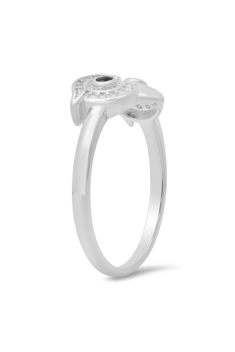 Sterling Silver Owl CZ Ring, Alternate, color, SILVER