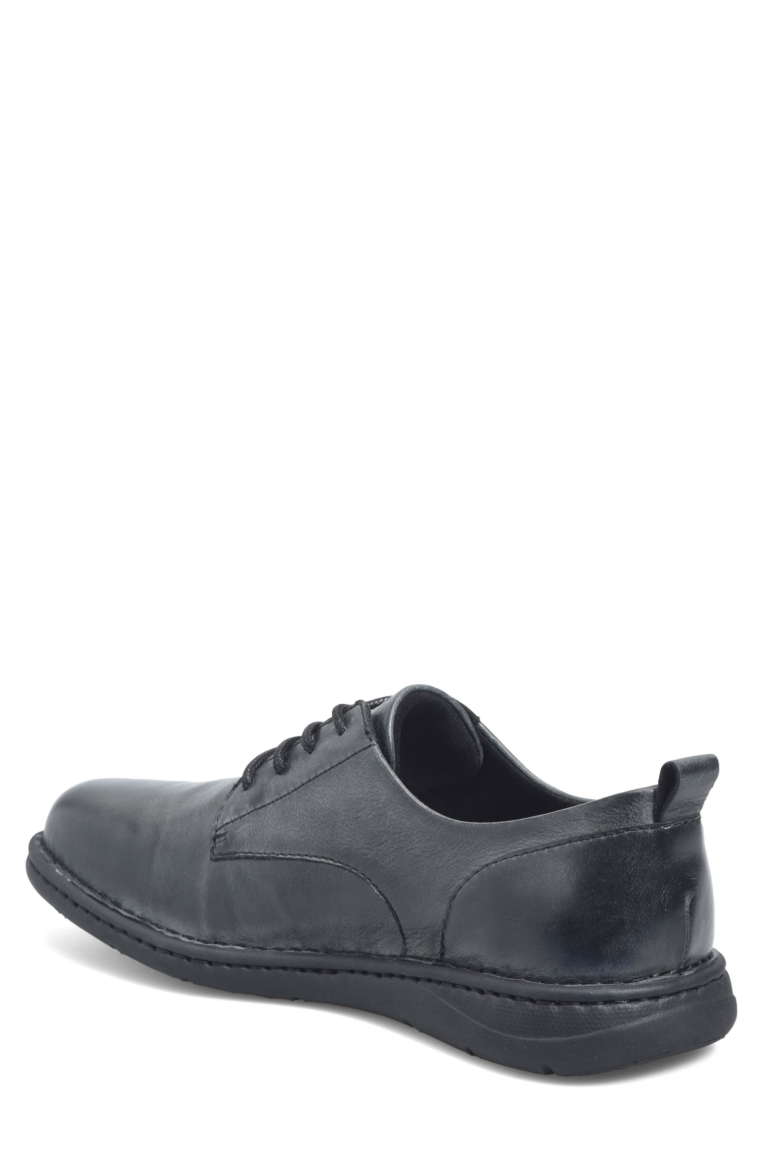 Børn Todd Plain Toe Derby, Alternate, color, Black/ Black Leather