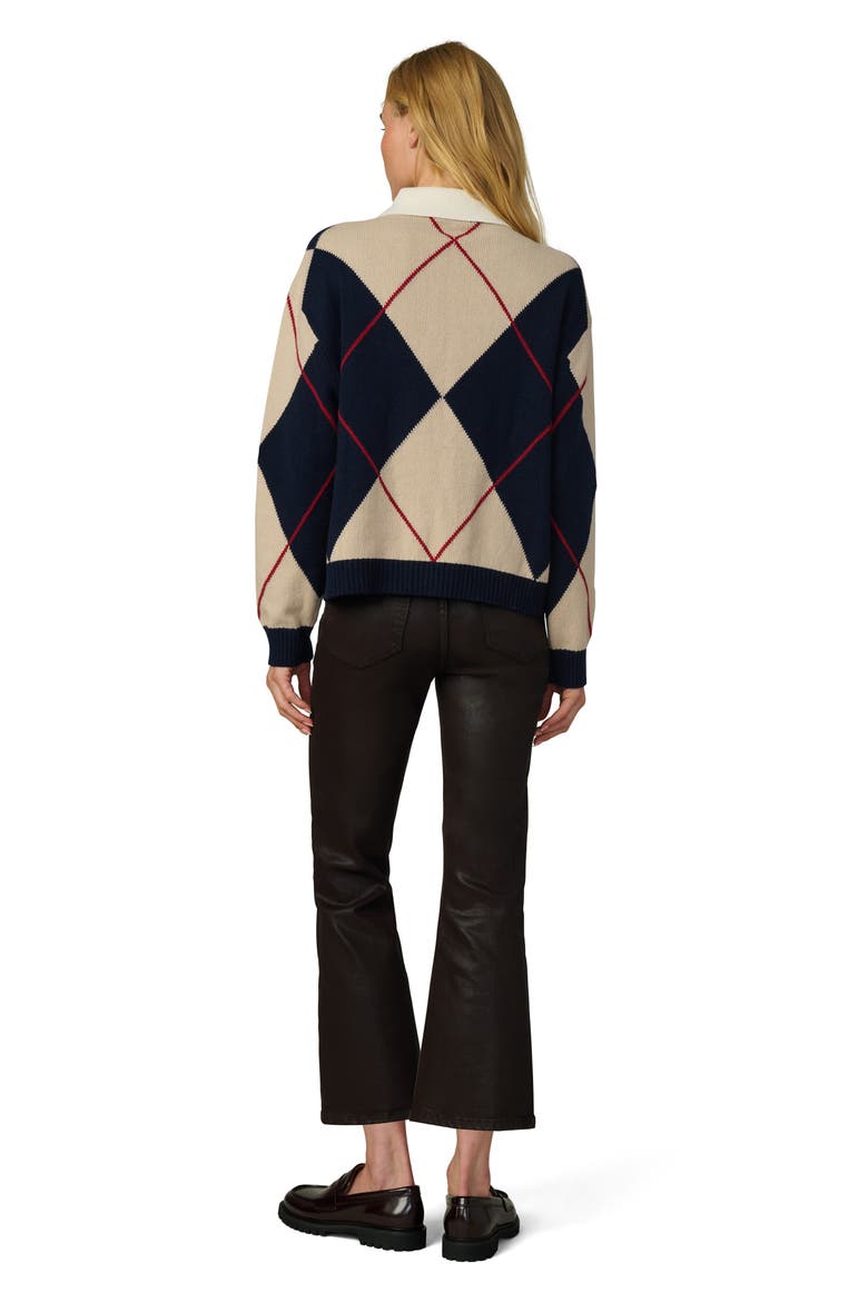 The Jude Collared Sweater, Alternate, color, NAVY MULTI ARGYLE