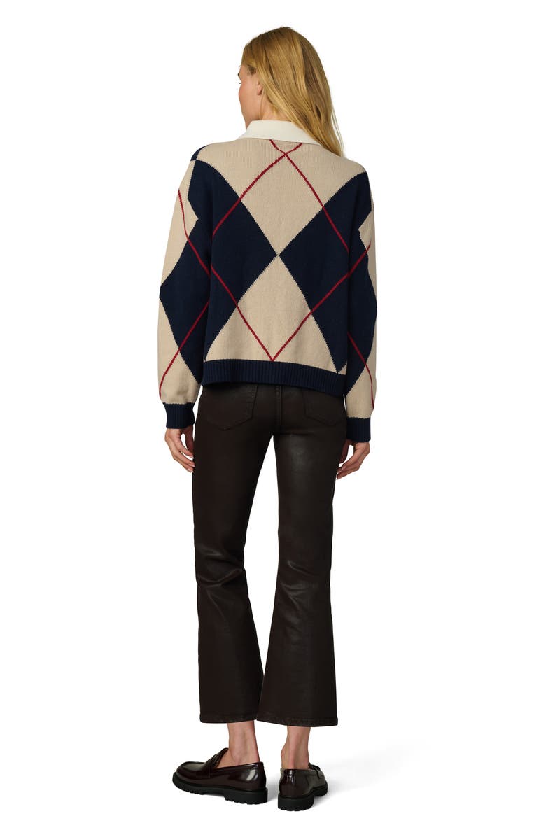 Joe's Jeans The Jude Collared Sweater, Alternate, color, Navy Multi Argyle